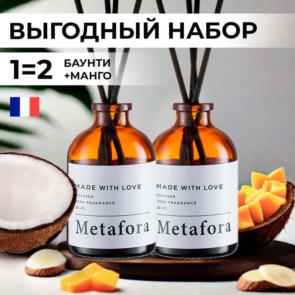 Ароматический диффузор Metafora, Жидкий, Кокос, Шоколад купить по доступной  цене с доставкой в интернет-магазине OZON (1339435827)