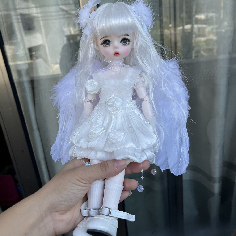 1/6 Кукла с шаровидными суставами BJD, 30cm, полный набор прически, одежды и аксессуаров, коллекционная, #1