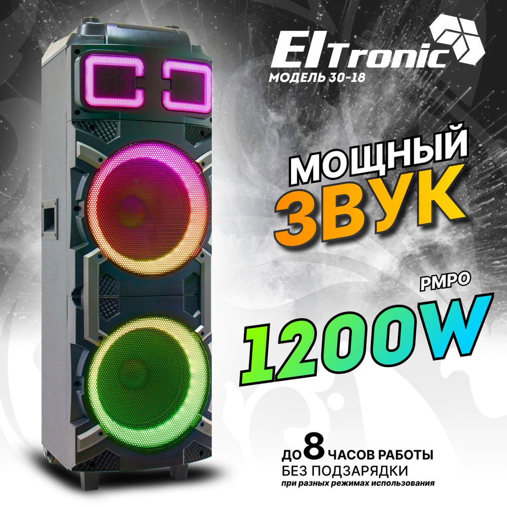 Беспроводная колонка Eltronic 30-17 CRAZY BOX 1500 - купить по доступным  ценам в интернет-магазине OZON (1386973764)