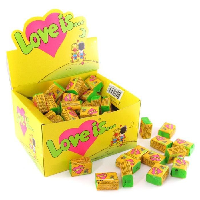 LOVE IS жевательная резинка Кокос Ананас 4,2гр 100шт - купить с ...