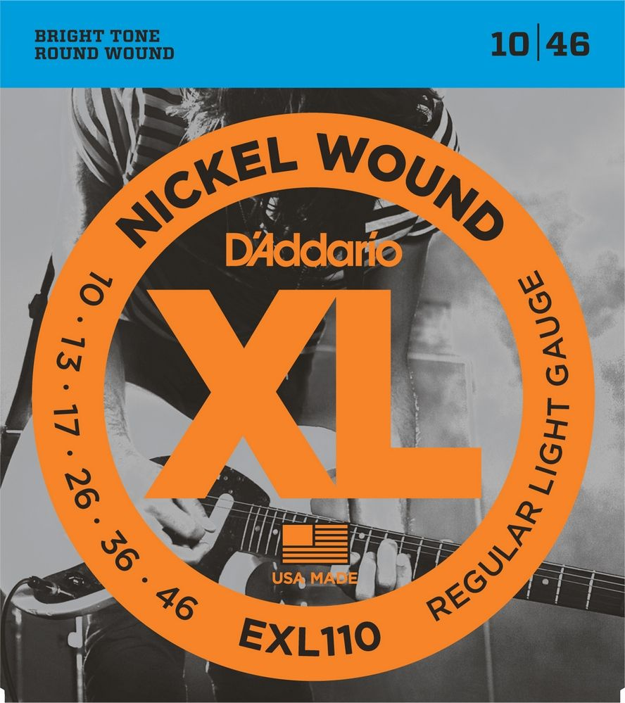 Струны для электрогитары D'Addario EXL110 6 струн 10-46 #1