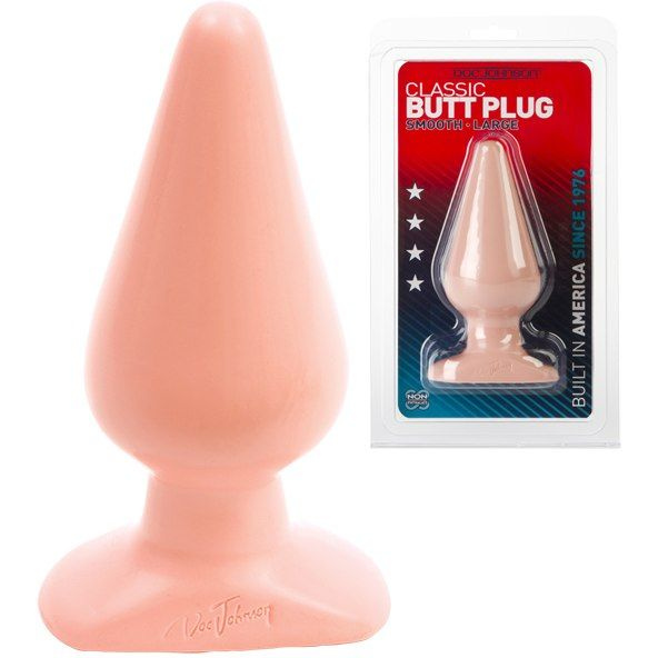 Анальная пробка Classic Butt Plug Smooth Large, длина 14 см, Doc Johnson DJ0244-03CD  #1