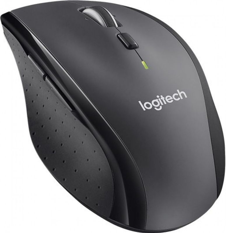 Logitech Мышь беспроводная беспроводная M705, лазерная, 1000 dpi, USB, серый/чёрный., черный, серый  #1