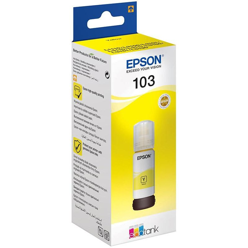 Чернила Epson 103 C13T00S44A жел. для L3110/L3150 #1