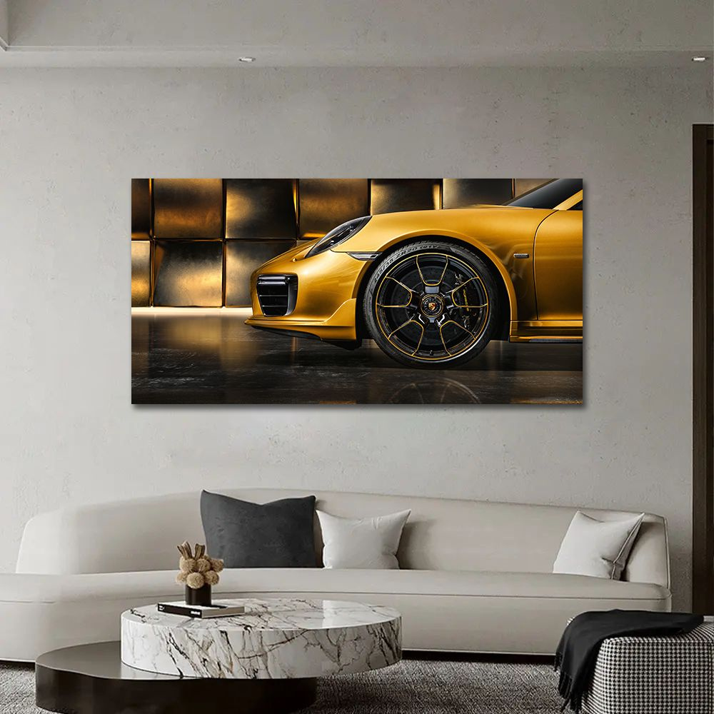 Porsche, картина автомобиль, 40х80 см. #1