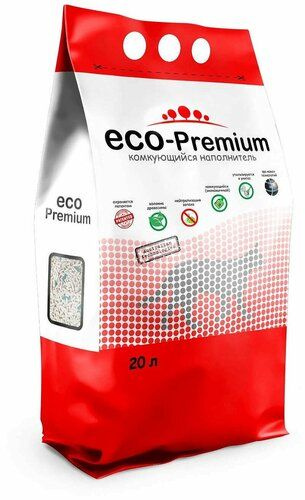 ECO-Premium Наполнитель Древесный Комкующийся 7600г. #1