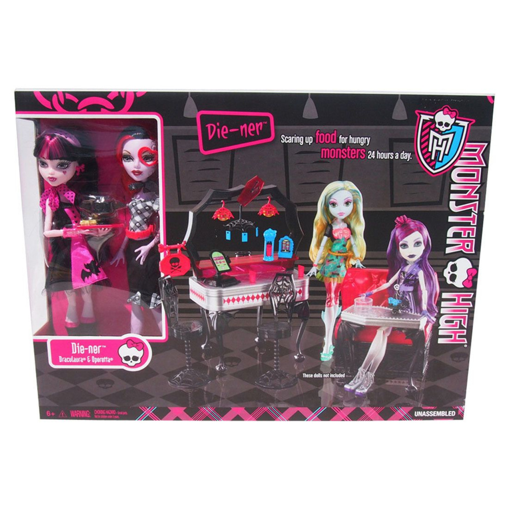 Monster outlet High Die-Ner with Draculaura and Operetta