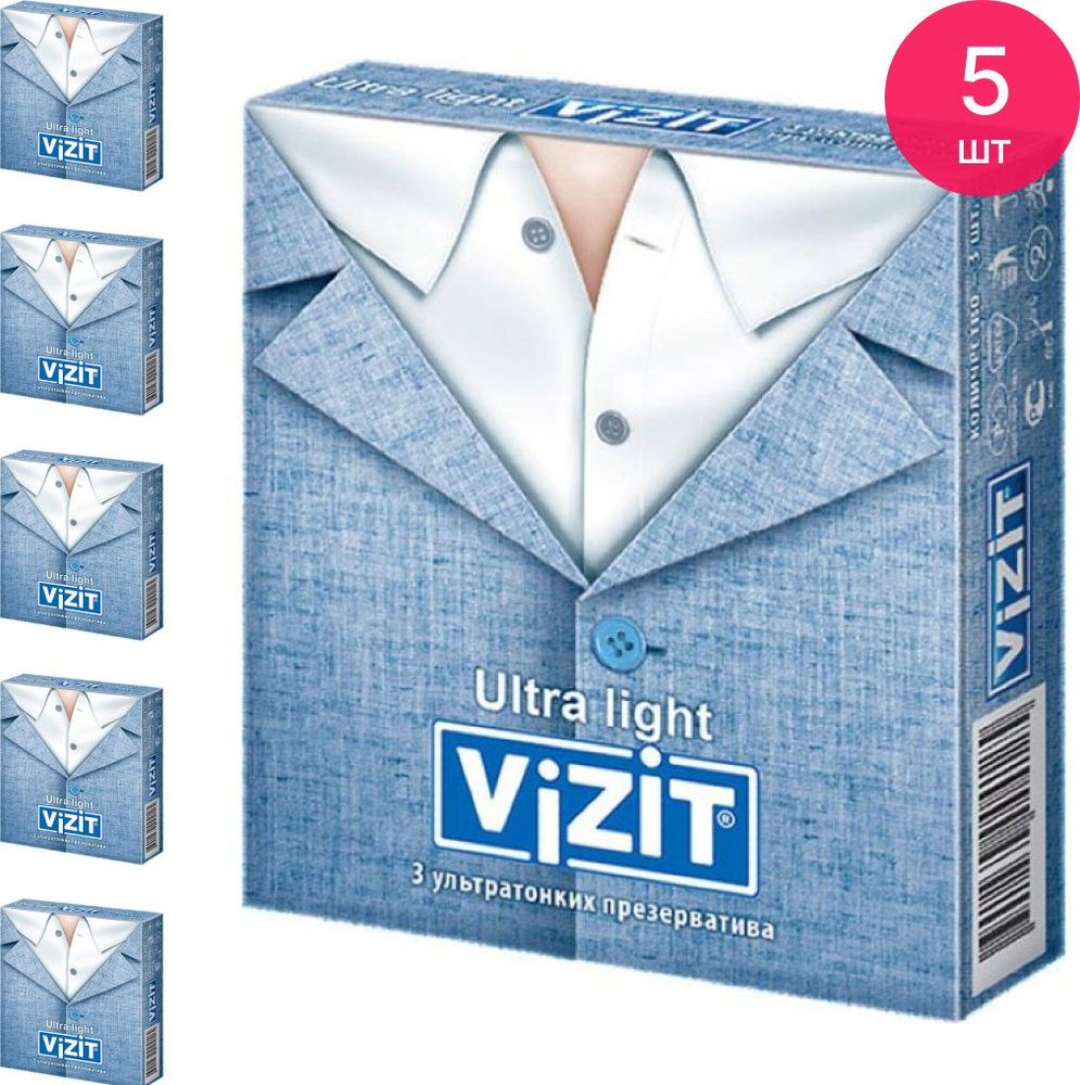 Презервативы Vizit / Визит Ultra Light ультратонкие из латекса с ...