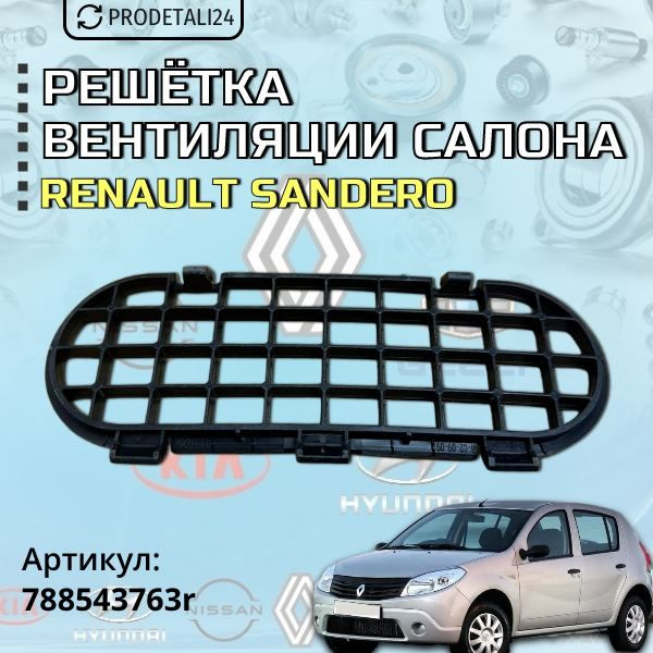 Решётка вентиляции салона Renault Sandero;Артикул : 788543763r #1