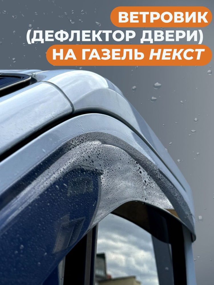 Дефлекторы боковых окон Москвич 3, 3е 2022, ветровики на двери автомобиля