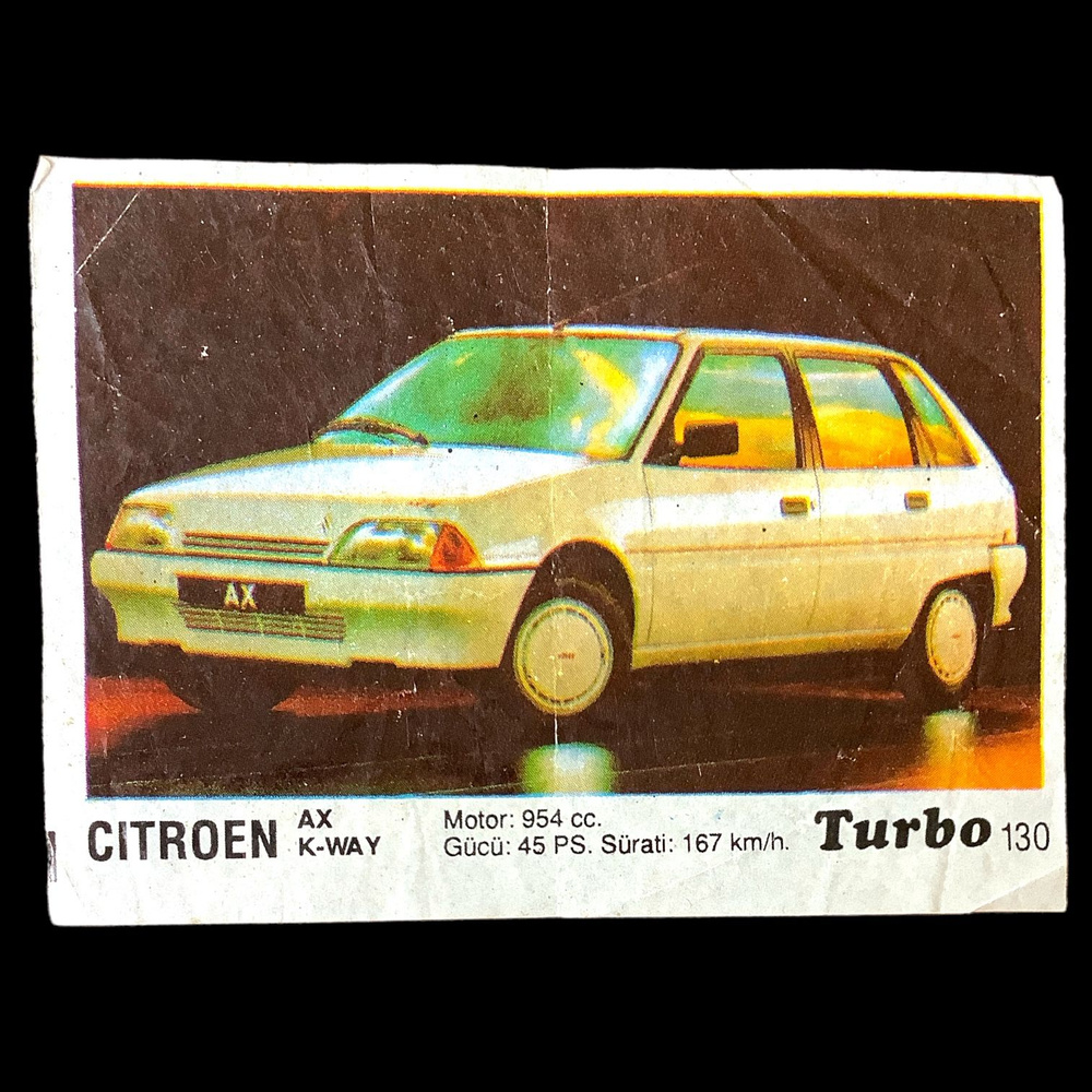 Вкладыш Турбо 1990 год, CITROEN, 130 #1