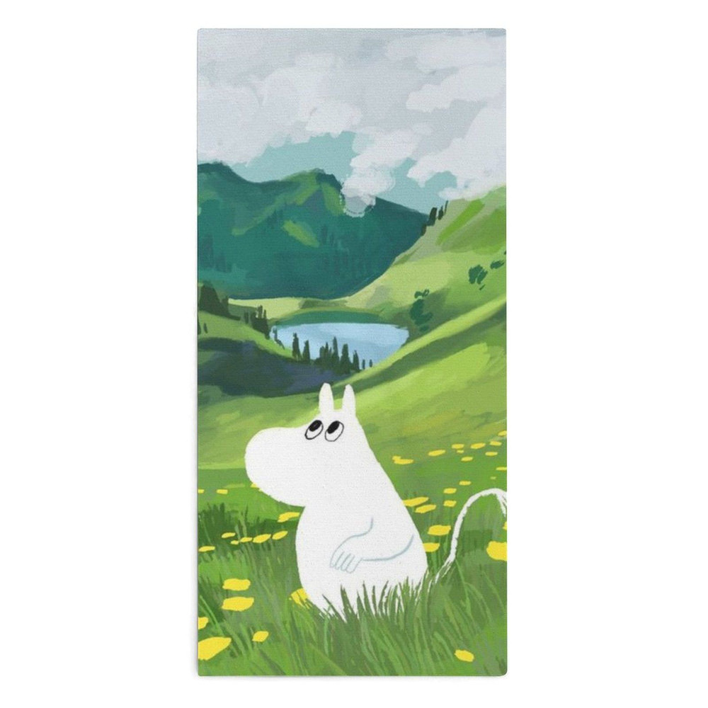 Moomin Полотенце для лица, рук, Микрофайбер, 30x70 см, разноцветный, 1 шт.  #1