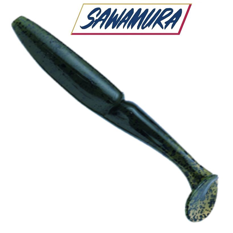 Приманка силиконовая Sawamura One'Up Shad 5", вес 12,5гр, цв. #011 / Мягкая приманка Савамура для джига #1