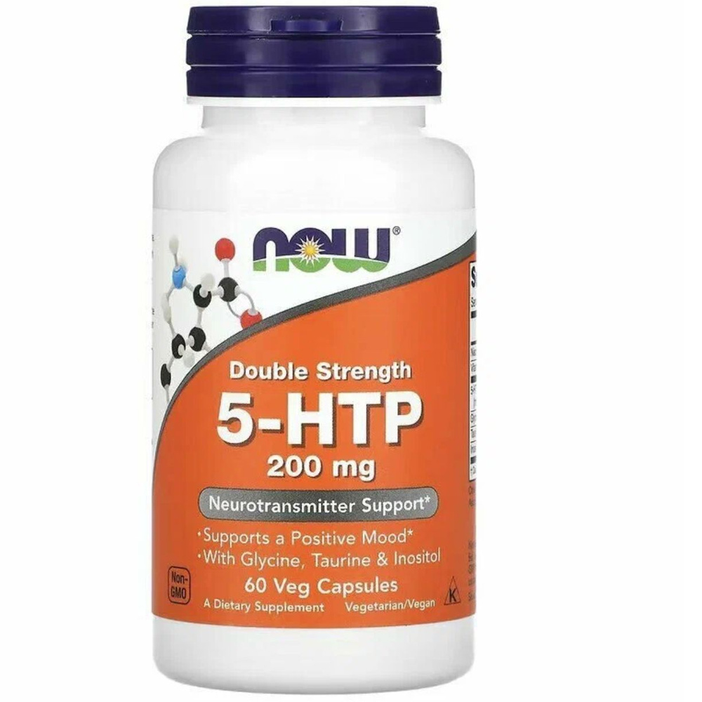 5-НТР, Double Strength 200 mg Veg NOW #1