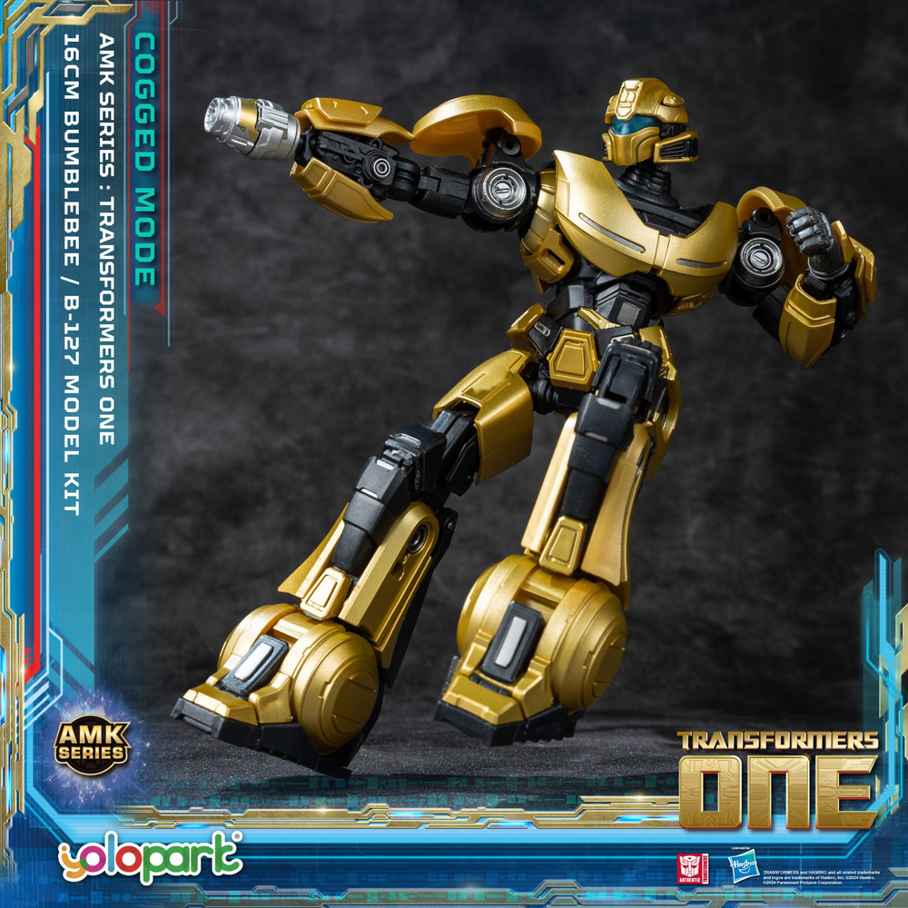 Трансформеры игрушки Yolopark Transformers ONE - 16cm B-127 Bumblebee Cogged Mode Model Kit - AMK Series #1