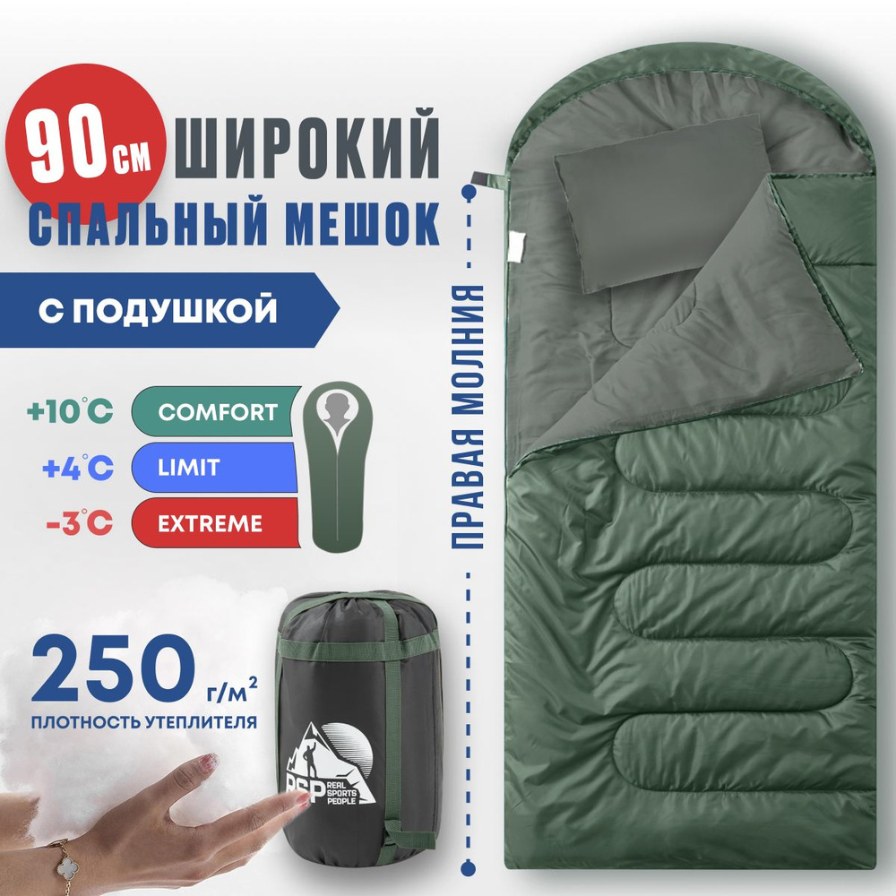 Спальный мешок RSP Sleep 250 BIG (225*90 см., молния справа) #1