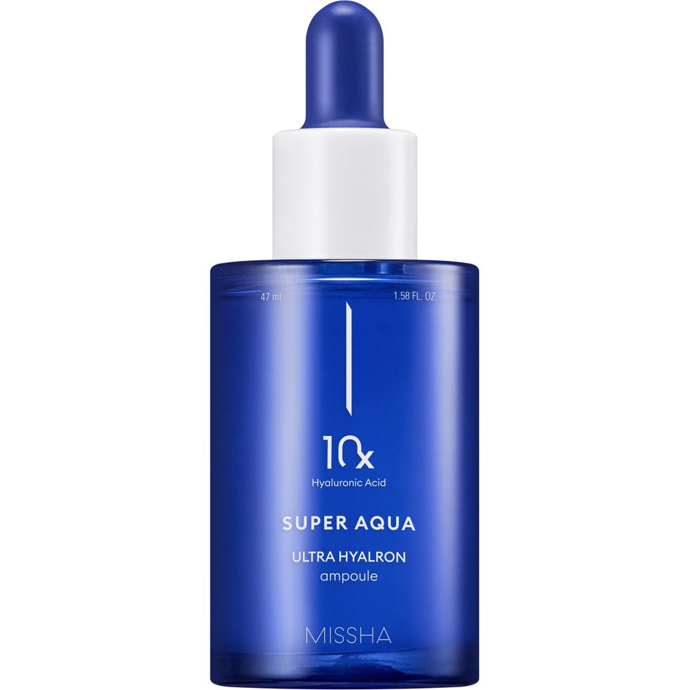 Missha Сыворотка для увлажнения и гладкости лица Super Aqua Ultra Hyalron Ampoule, 47 мл  #1