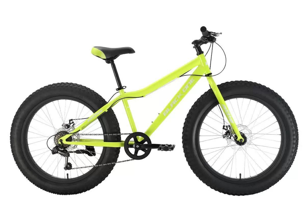 Black One Велосипед Fat-bike, Black One Monster 24 D 2022 14.5" зеленый/белый #1