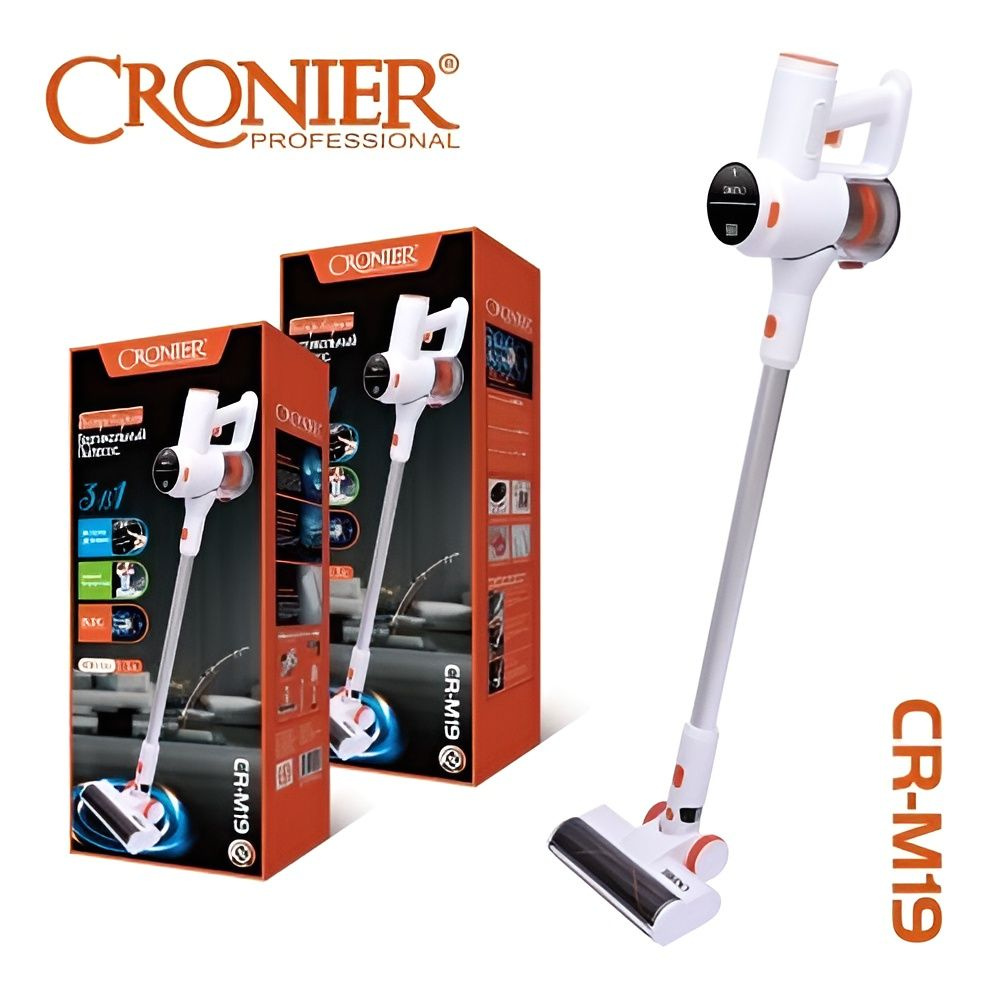 Пылесос аккумуляторный вертикальный беспроводной "Cronier CR-M19" 400 ...