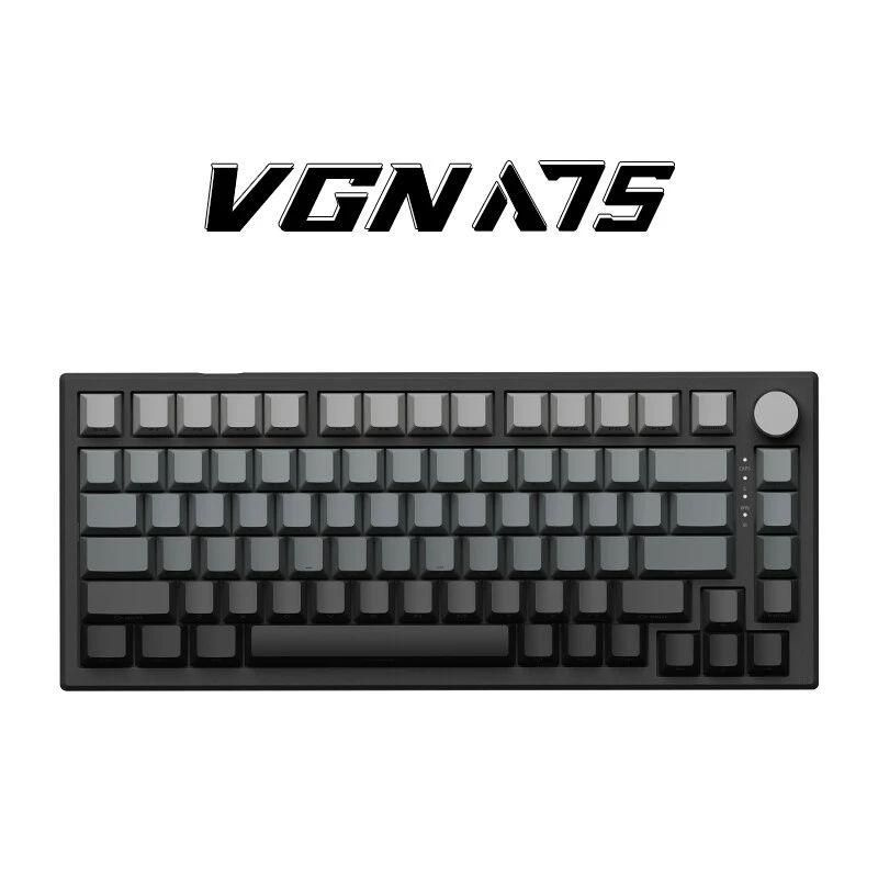 VGN Игровая клавиатура беспроводная A75, (ARDOR GAMING Red), Английская раскладка, черный, серый  #1