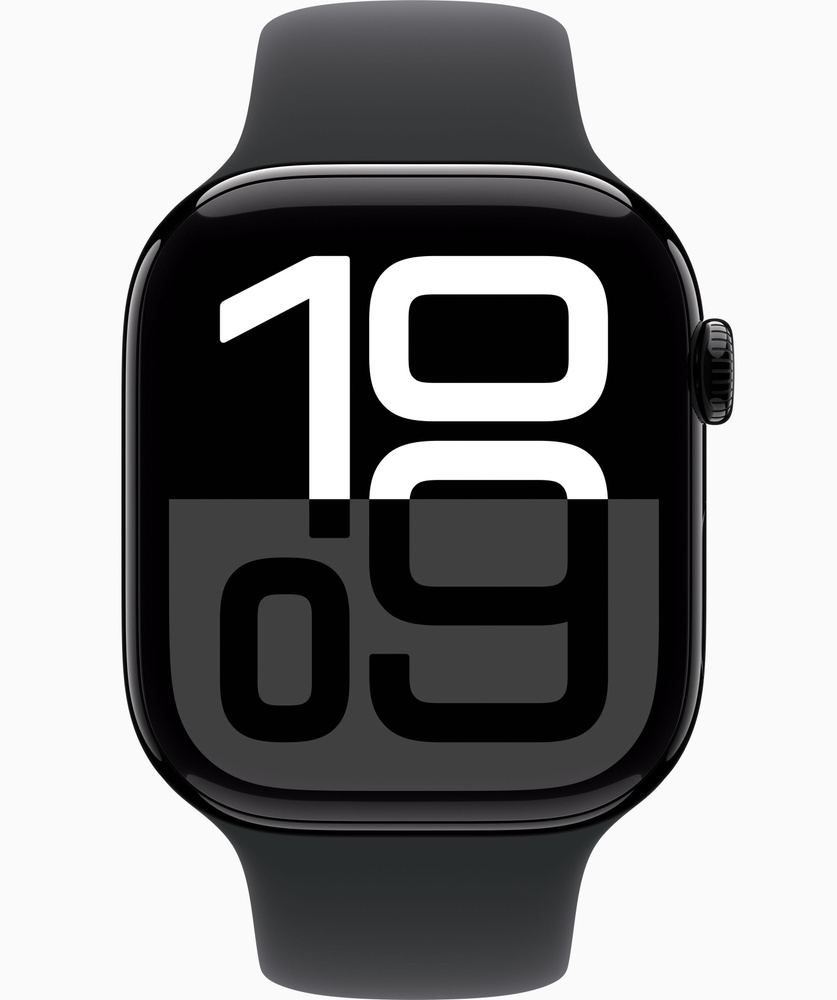 Умные часы Apple Watch Series 10, 46mm, Jet Black, Sport Band M/L #1