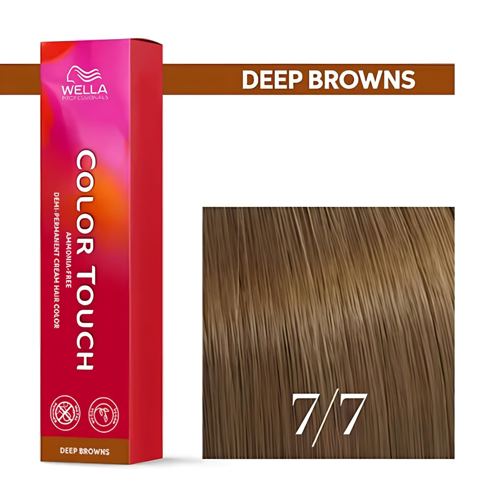 Оттеночная краска для волос Wella Professionals Color Touch 7/7 блонд коричневый  #1