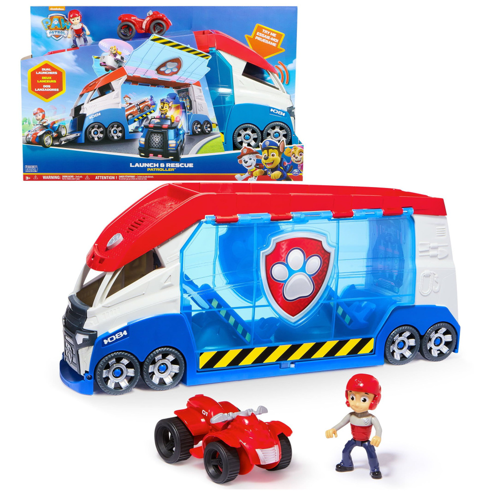 Spin Master Nickelodeon Paw Patrol Launch Rescue Patroller / Детский Игрушечный Набор Машин-трансформеров, #1