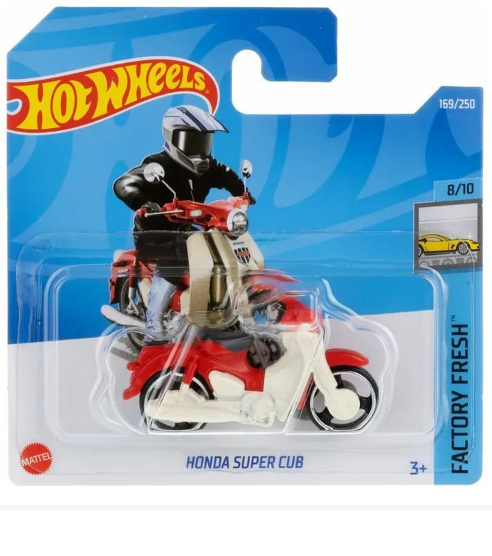 Машинка Hot Wheels Honda Super Cub / HW MOTO / Хот Вилс Мотоцикл Хонда #1