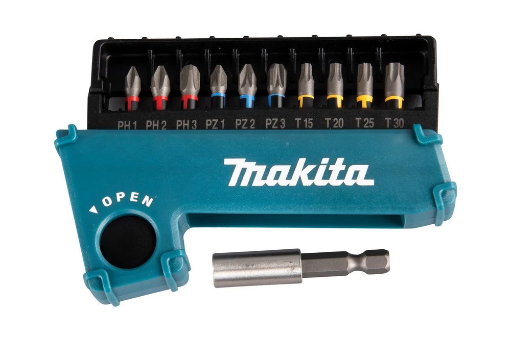 Набор бит Impact Premier (11 шт.; 25 мм; C-form; PH, PZ, T; магнитный держатель) Makita E-03567  #1