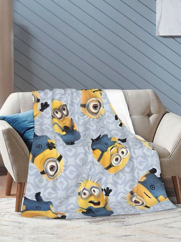 MXEB Плед Minions Пледы Миньоны , Фланель, 125х100 см #1