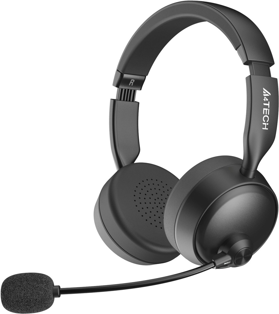 Наушники с микрофоном A4Tech BH235 черный мониторные BT #1