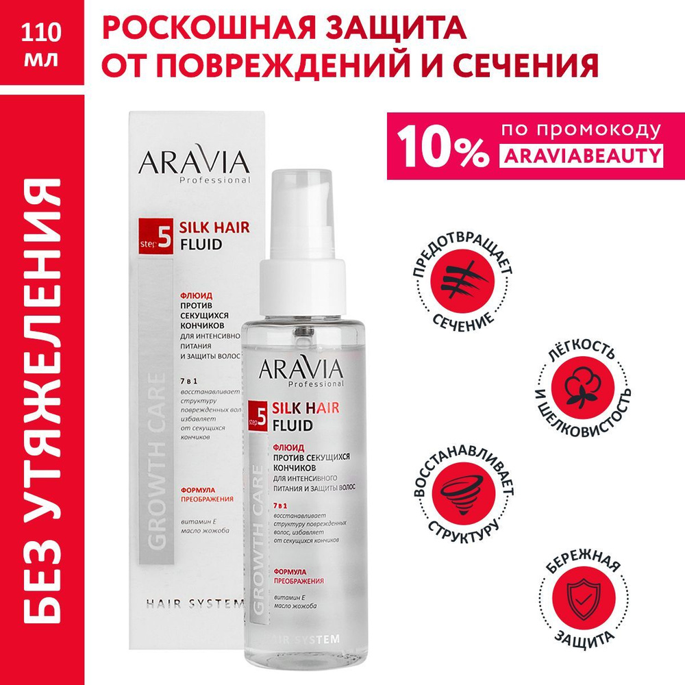 ARAVIA Professional Флюид против секущихся кончиков для интенсивного питания и защиты волос Silk Hair #1