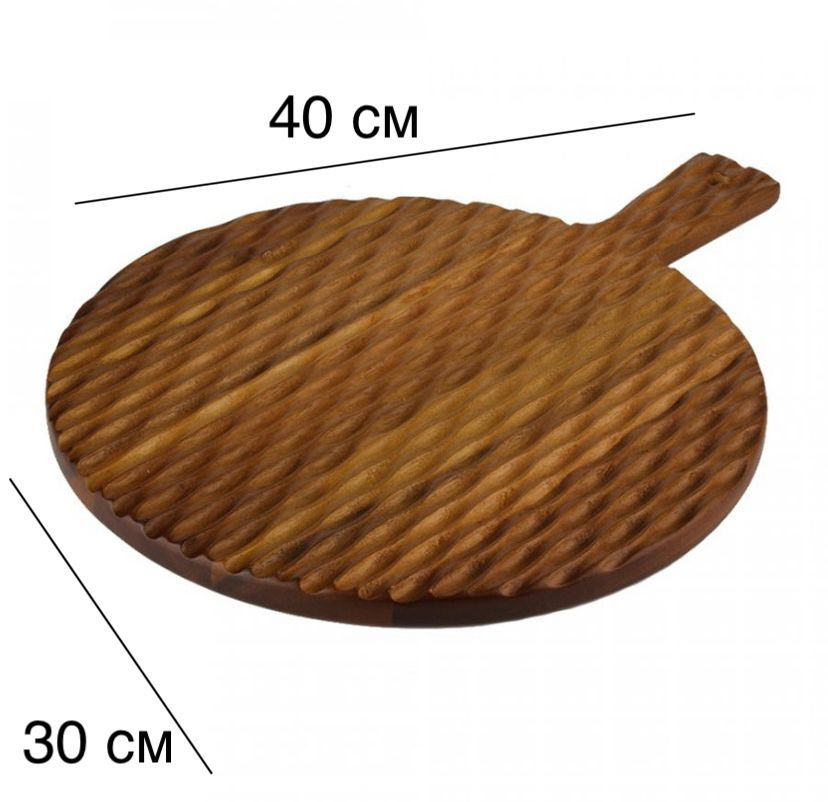 GR-CB-21 Доска разделочная акация 40*30*1.5 см #1