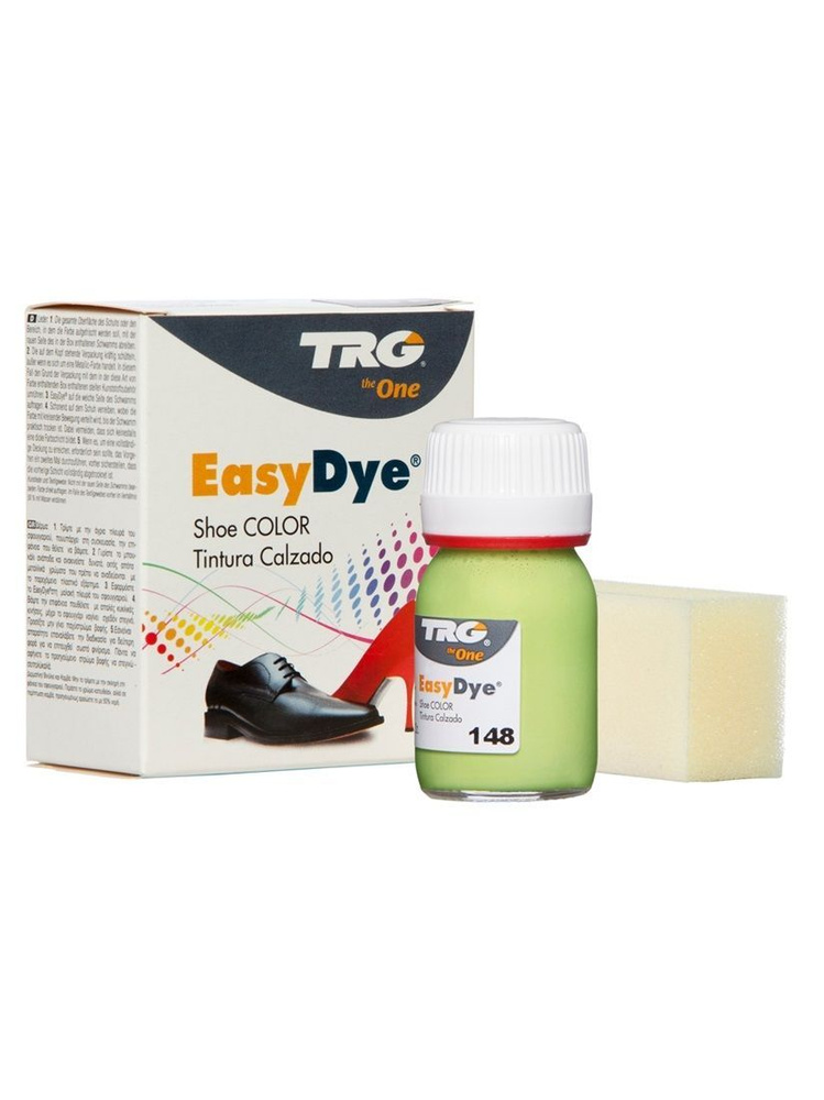 Краска для кожи TRG Easy Dye, банка стекло 25мл, (Green Apple) #148 #1