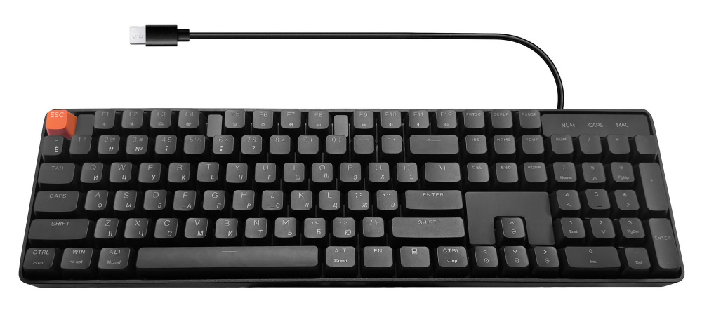 Проводная механическая клавиатура Xiaomi Wired Mechanical Keyboard (JXJP01MW) Red Switch (русская раскладка) #1