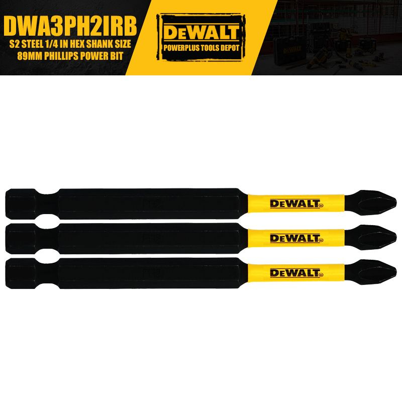 DEWALT DWA3PH2IRB S2 Сталь 1/4 дюйма Шестигранный хвостовик Размер 89MM Крестовая бита Аксессуары для #1