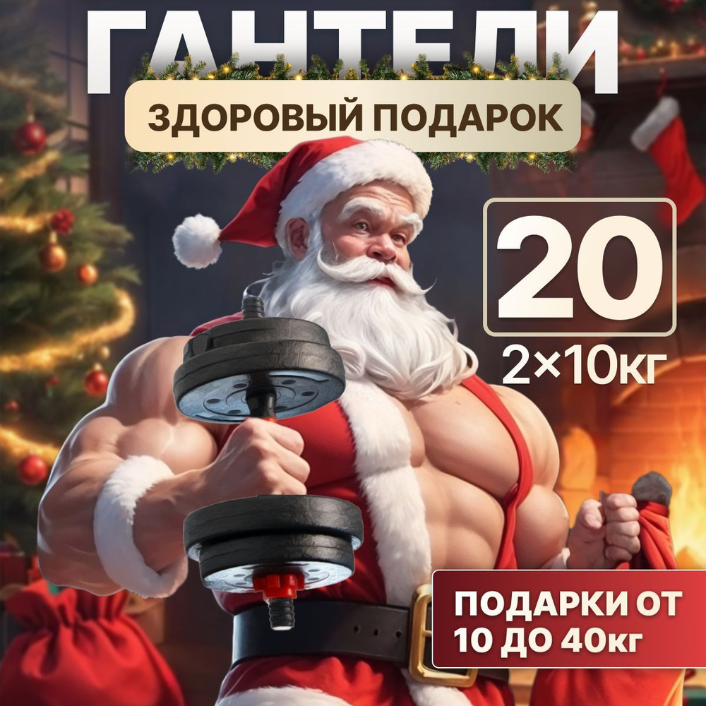 Гантели разборные 20 кг, гантели 10 кг 2 шт #1