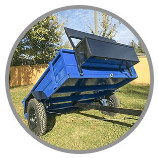 Телега для мотоблока 500кг г/п самосвальная ТПМ2-221 / прицеп ...