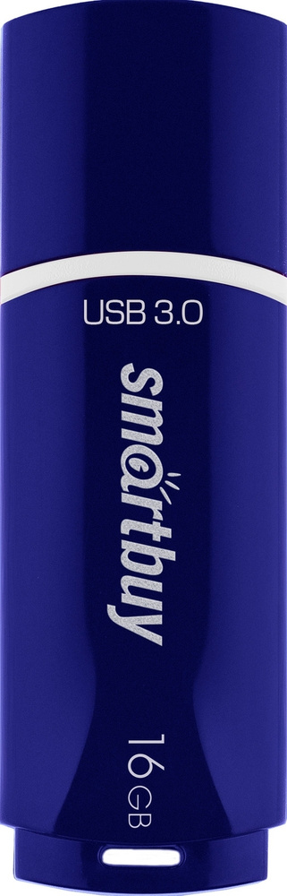 SmartBuy Crown 16 ГБ USB-флеш-накопитель, USB 3.0, USB Type-A, SB16GBCRW-Bl, синий кобальт #1