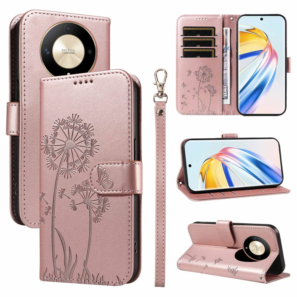 Кожаный чехол-книжка для Honor X50 /Honor X9B /magic 6 Lite(Хонор Икс50 / Хонор Икс9B ), матовый кожаный #1