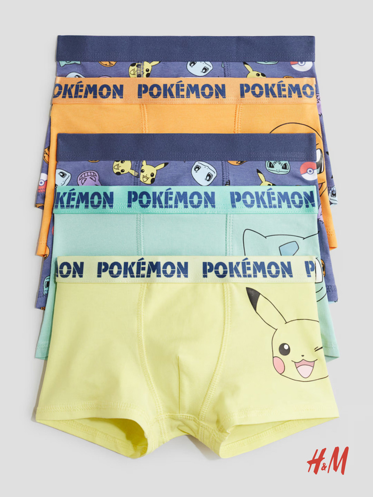 Комплект трусов транки H&M POKEMON, 5 шт #1