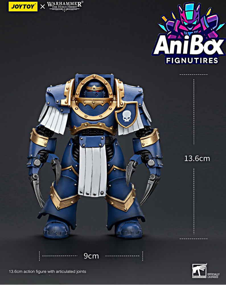 Joy Toy Terminator Squad Sergeant With Power Sword And Teleport H... Warhammer 40k Ultramarines
