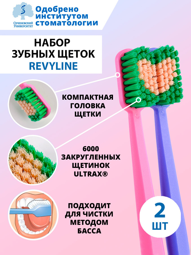 Набор зубных щеток Revyline 2 шт #1