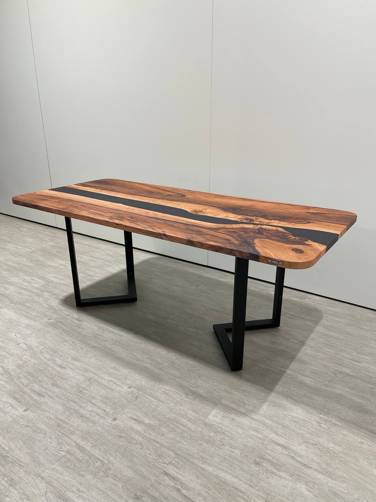 Стол кухонный обеденный прямоугольный дизайнерский лофт THETABLE RU 220х90 5.8/3.1 #1