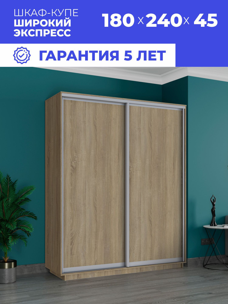 Е1 Шкаф-купе, 180х45х240 см #1