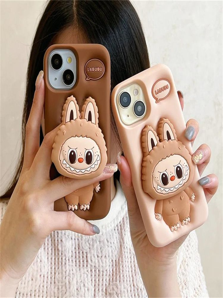 3D Лабубу Чехол для Apple iPhone 11 Розовый #1