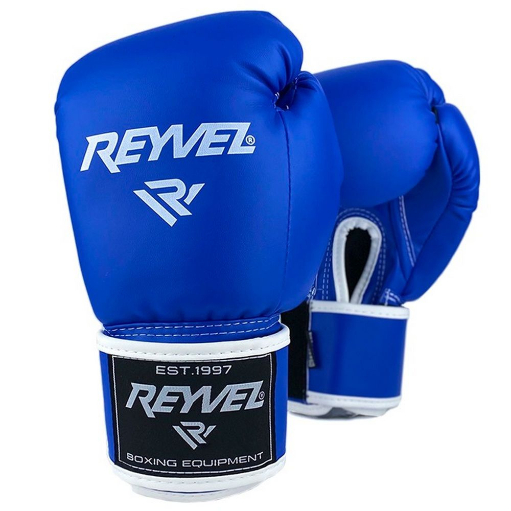 Боксерские перчатки Reyvel 80 синие #1