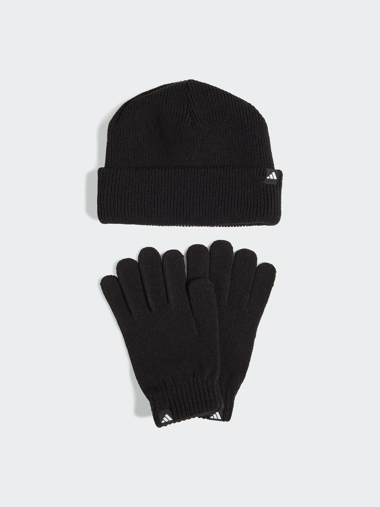 Шапка комплект с аксессуаром adidas GLOVE BEANIE #1