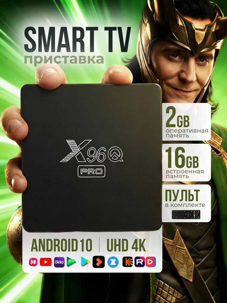 Приставка смарт для телевизора X96Q #1