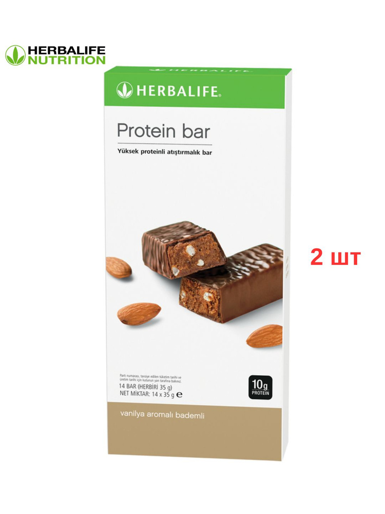 Herbalife Протеиновый батончикМиндаль со вкусом ванили 14 шт. #1